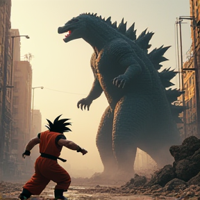 Godzilla vs Goku