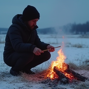 der raucher im frost