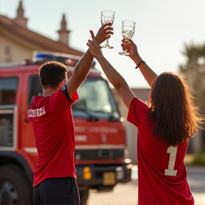 Feuerwehr und Fußball