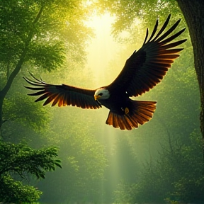 Eagle Soaring High