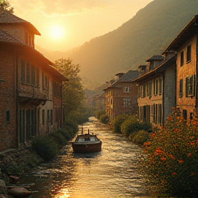 Oberwerrn das Dorf an der Wern