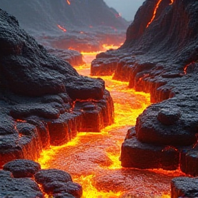 Esculturas de lava