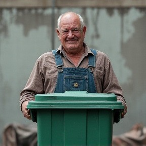 Bin Man Displeased