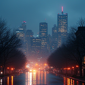 Montreal's shimmering lights