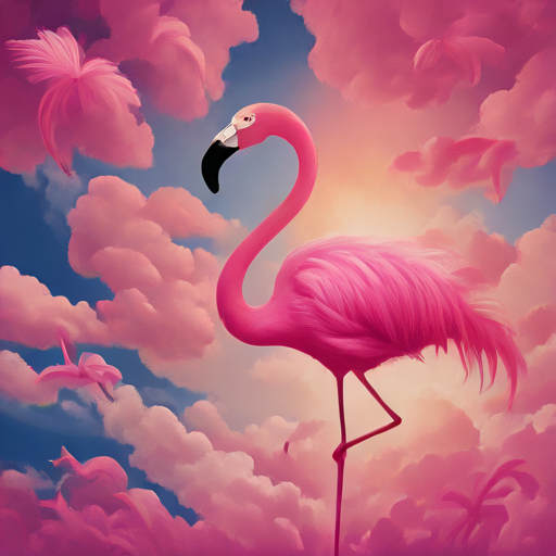 Pink Flamingo Is Like Cotton