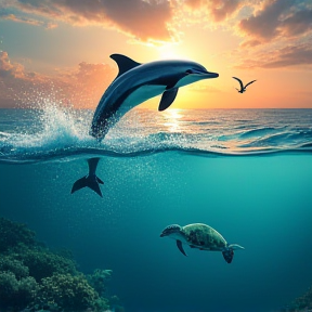 dolphin splash