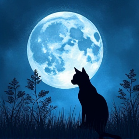 Cats in the Moonlight