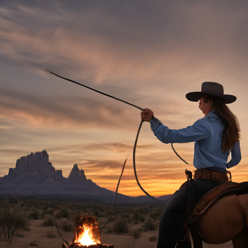 Ein Mädchen das ein Cowboy sein will