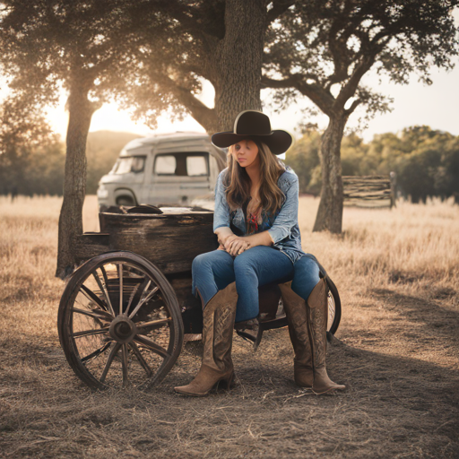 Ein Mädchen das ein Cowboy sein will