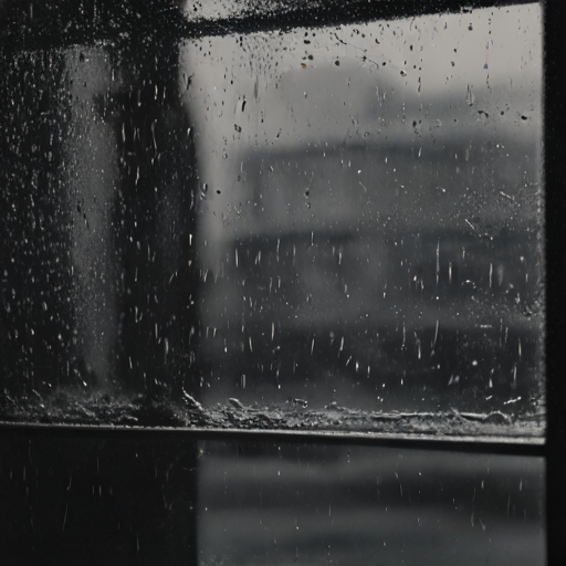 La pluie sur la tôle