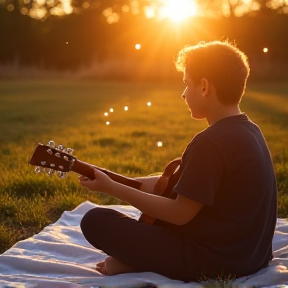 Summer evening glow