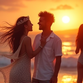 Bailando en la Playa