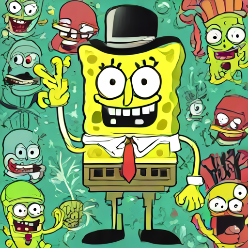 SpongeBob The Rizzler Gangster