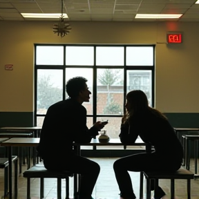 Masked Smiles in the Cafeteria