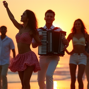 Bailando en la Playa