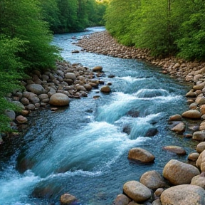 Como agua del río