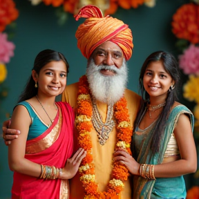 Papa ji Mammi Bhai or sister Aur main