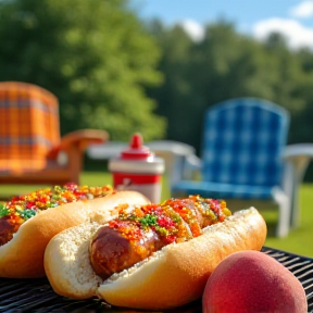 Hot Dogs and Peaches