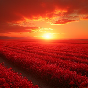 Fields of red