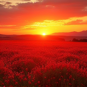 Fields of red