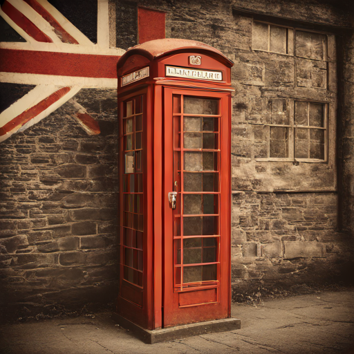 In a red phone box