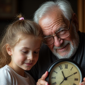 Isabella y su abuelo