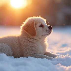 Sandy in the Snow