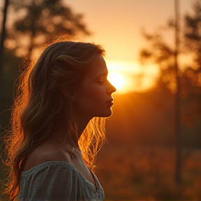 Sunset Country Girl