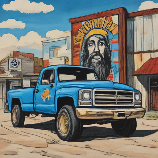 Jesus in a Lifted Truck