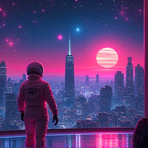 Neon Nights in Outer Space