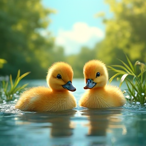 Cute Little Ducks