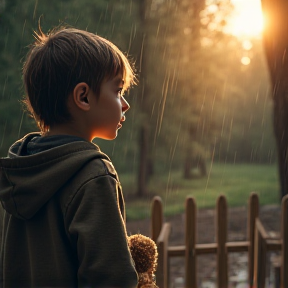 Un enfant perdu qui pleure