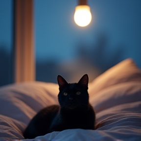 Bed time cat