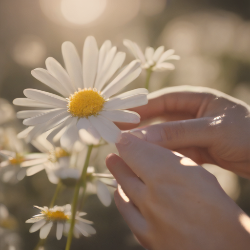 A daisy in your hands 