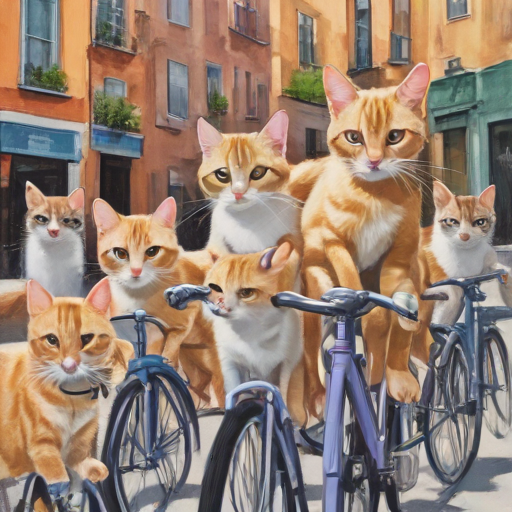 Cats on Bikes