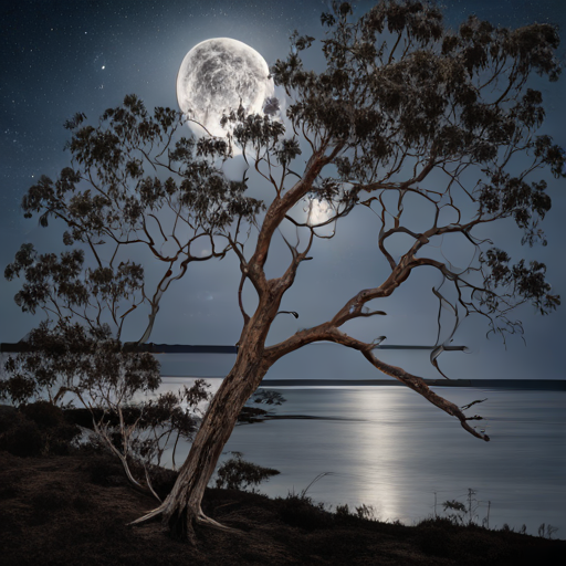 Eucalyptus and the Moon