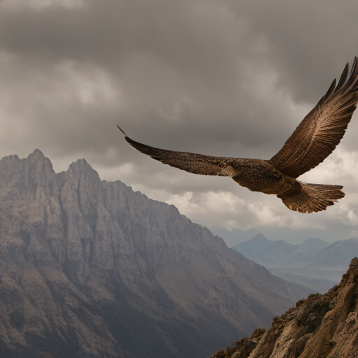 Falcons in the sky