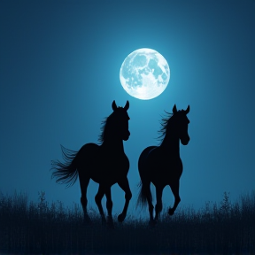 Horses in the Night