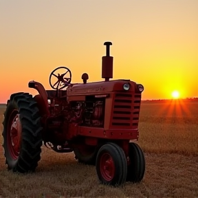 Tractor on the Morning