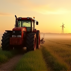 Tractor on the Morning