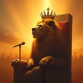 Lion on the Throne