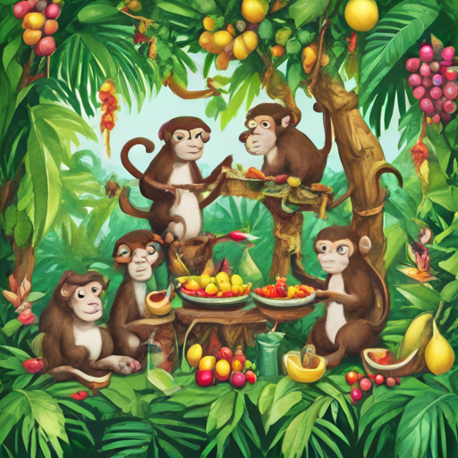 33. Monkey Fruit Party