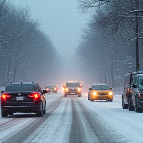 Schneekaos im Verkehr