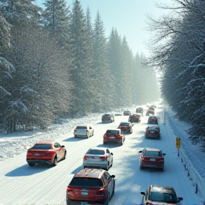 Schneekaos im Verkehr