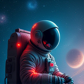 Nerviger Astronaut