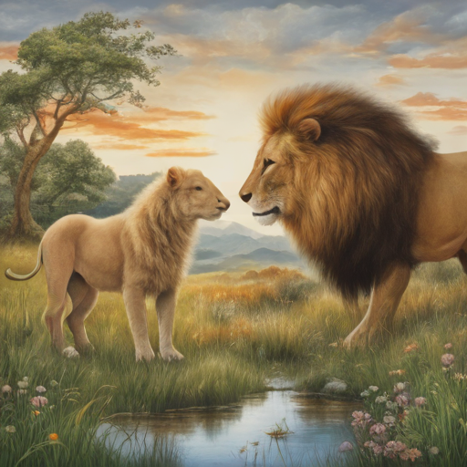 Lion and lamb