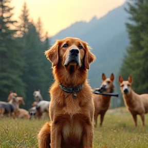 Stinky Pooh der glückliche Hund