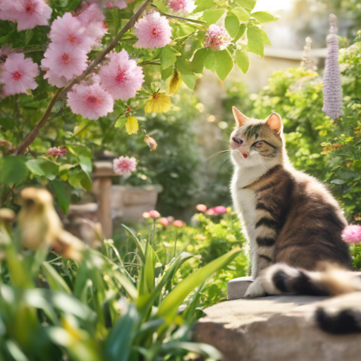 Tonton the Cat in Spring