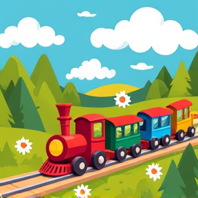 The Happy Little Train song for kids.