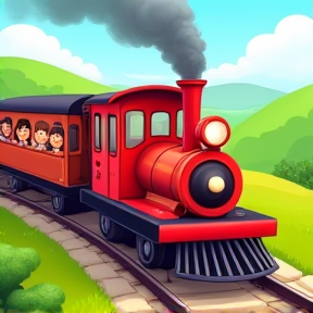 The Happy Little Train song for kids.